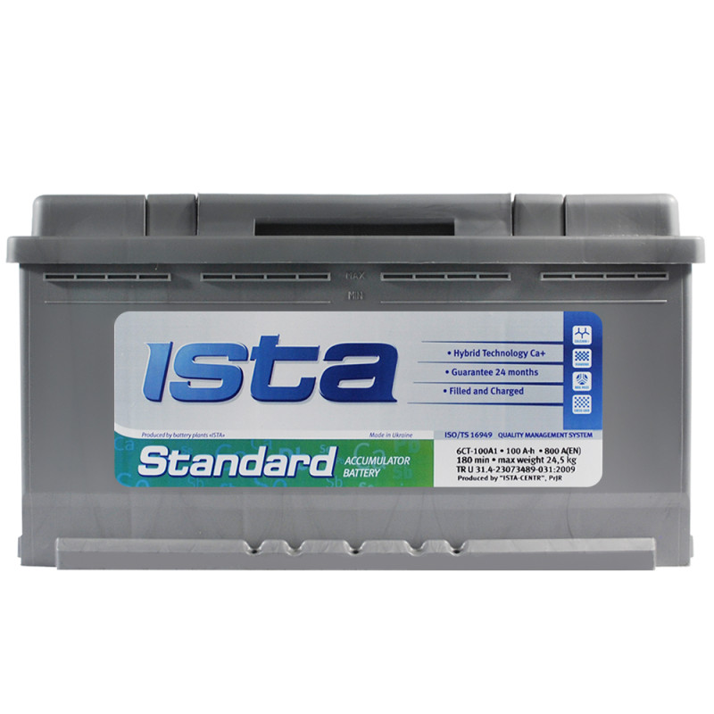 Автомобільний акумулятор ISTA Standard 100Аh 840А R+ (L5)