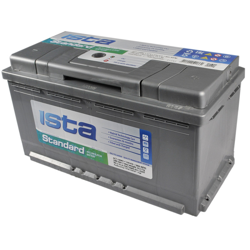 Автомобільний акумулятор ISTA Standard 100Аh 840А R+ (L5)
