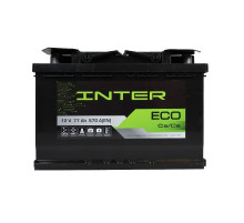Автомобільний акумулятор INTER Eco  77Ah 620A R+ (L3)