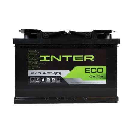 Автомобільний акумулятор INTER Eco  77Ah 620A R+ (L3)