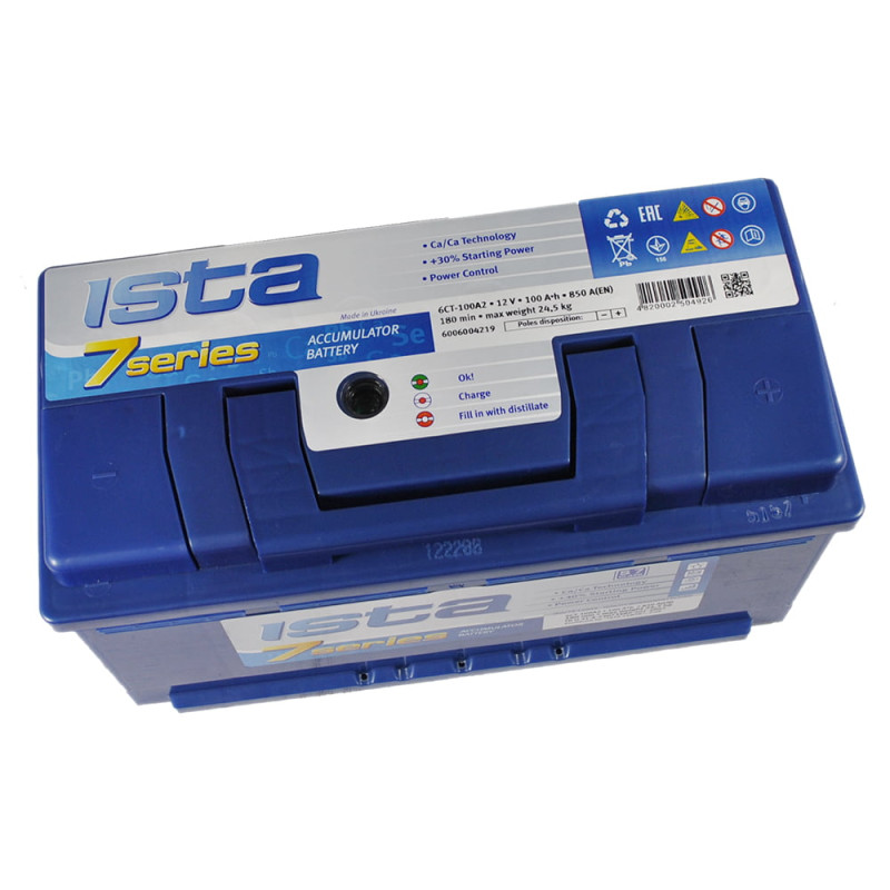 Автомобільний акумулятор ISTA 7 Series 95Ah 800A R+ (L5)