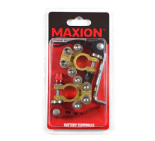 Клеми акумуляторні MAXION MXAC-TCS401 пара, швидкозатискні, латунь