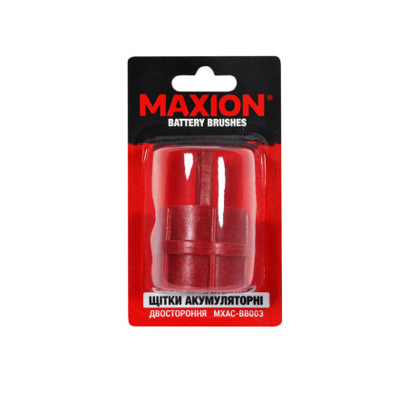 Щітка акумуляторна для очищення клем MAXION MXAC-BB003 ЧЕРВОНА (17.5-17.7mm(+)