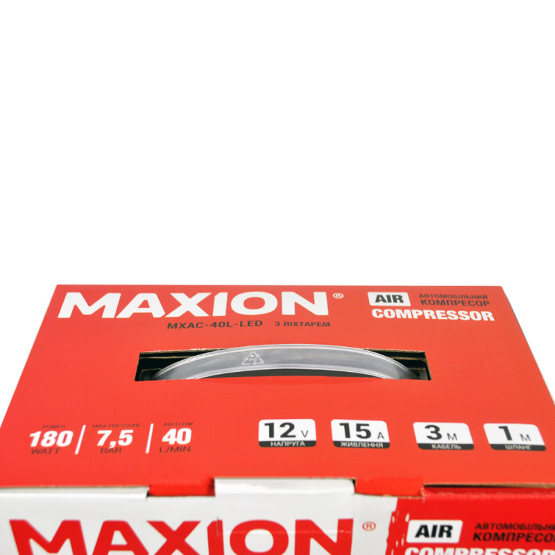Автомобільний компресор MAXION MXAC-40L-LED