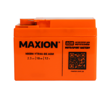 Мото акумулятор MAXION MXBM-YTR4A-BS (12V, 2,3Ah, 30A, -/+)