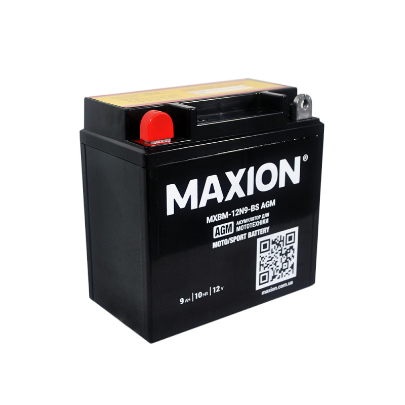 MOTO AGM 12N9-BS MAXION  (12V, 9A) 8шт/ящ