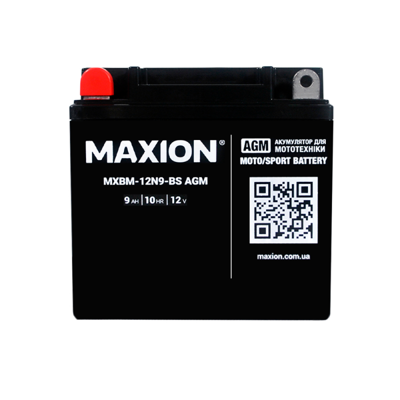 MOTO AGM 12N9-BS MAXION  (12V, 9A) 8шт/ящ