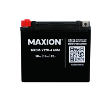 Мото акумулятор MAXION MXBM-YT20-4 (12V, 20Ah, 330A, +/-)