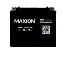 Мото акумулятор MAXION MXBM-YTX20-BS (12V, 18Ah, 260A, +/-)