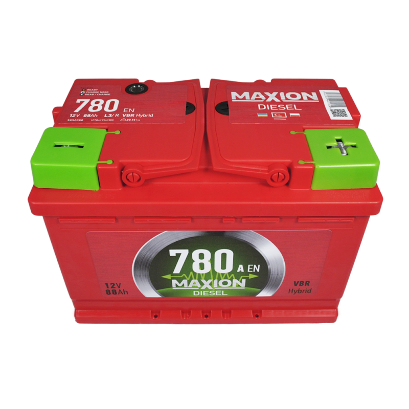 Автомобільний акумулятор MAXION Diesel MF 88Ah 780A R+ (L3)