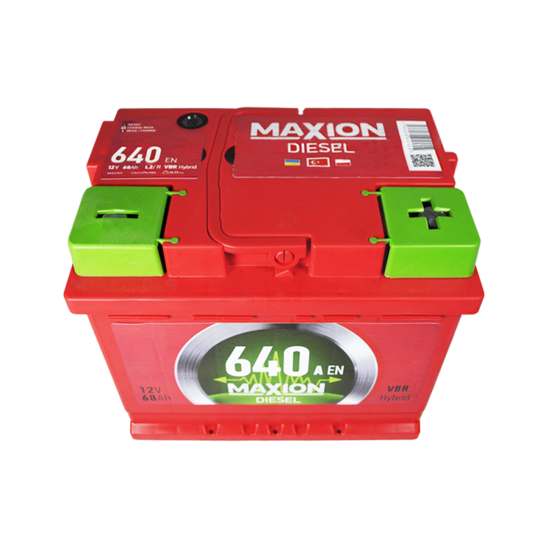 Автомобільний акумулятор MAXION Diesel MF  68Ah 640A R+ (L2)