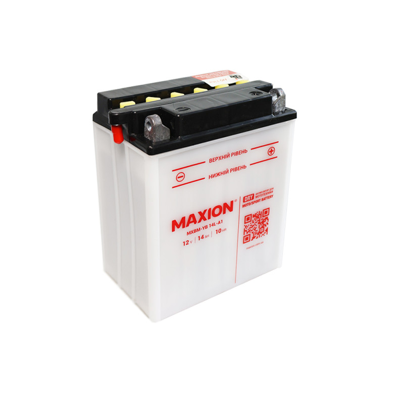Мото акумулятор MAXION MXBM-YB14L-A1 (12V, 14Ah, 185A, -/+)