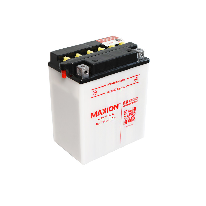 Мото акумулятор MAXION MXBM-YB14L-A2, кислотний, сухозаряджений з електролитом