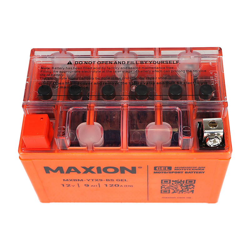 Мото акумулятор MAXION 24MXBM-YTX9-BS GEL (12V, 9Ah, 120A, +/-)