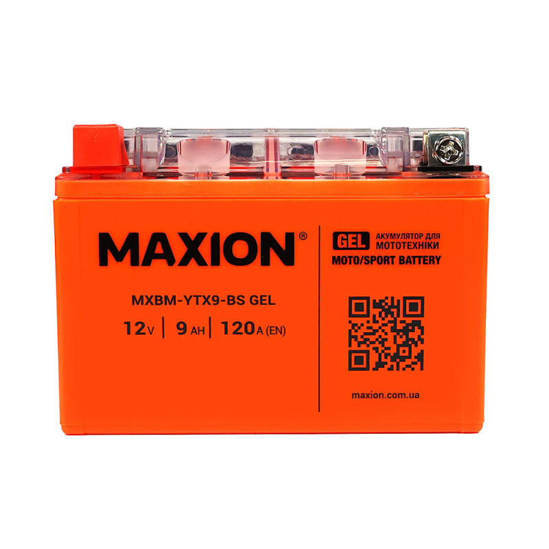 Мото акумулятор MAXION 24MXBM-YTX9-BS GEL (12V, 9Ah, 120A, +/-)