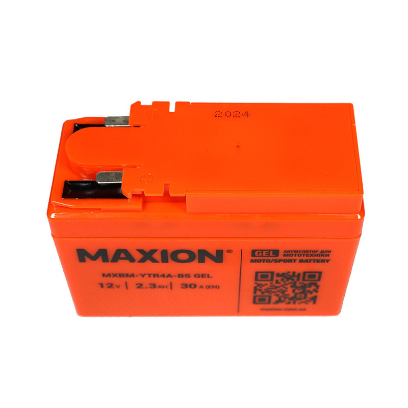 Мото акумулятор MAXION 24MXBM-YTR4A-BS GEL (12V, 2,3Ah, 30A, -/+)