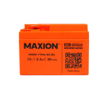 Мото акумулятор MAXION 24MXBM-YTR4A-BS GEL (12V, 2,3Ah, 30A, -/+)