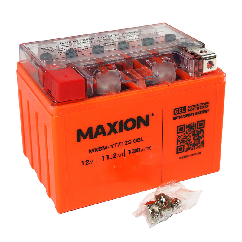 Мото акумулятор MAXION 24MXBM-YTZ12S GEL (12V, 11,2Ah, 130A, +/-)