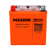 Мото акумулятор MAXION 24MXBM-6N11A-BS GEL (6V, 11Ah, 100A, +/-)