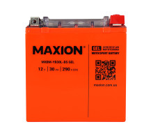 Мото акумулятор MAXION 24MXBM-YB30L-BS GEL (12V, 30Ah, 290A, -/+)