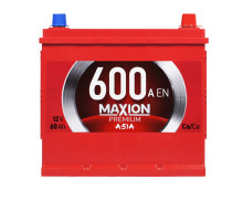 Автомобільний акумулятор MAXION Premium Asia 60Аh 600A R+ (D23)