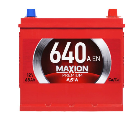 Автомобільний акумулятор MAXION Premium Asia 68Ah 640A R+ (D23)