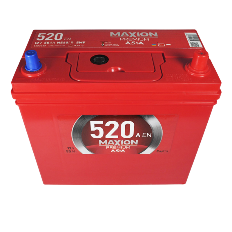 MAXION Premium Asia 55Ah 520A R+ (NS60) т.к.