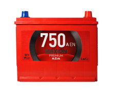 Автомобільний акумулятор MAXION Premium Asia  75Ah 750A R+ (N50)