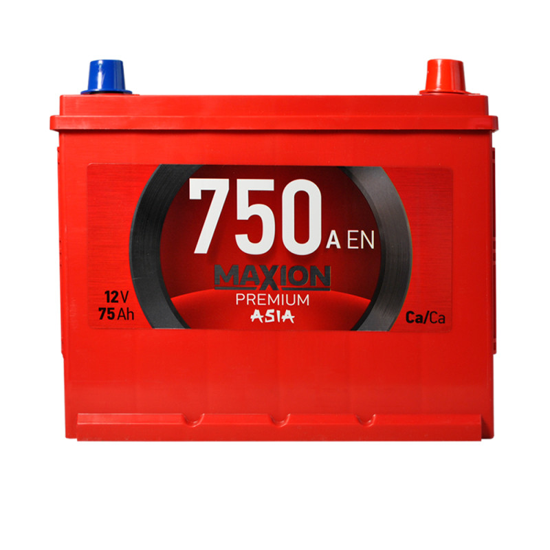 Автомобільний акумулятор MAXION Premium Asia  75Ah 750A R+ (N50)
