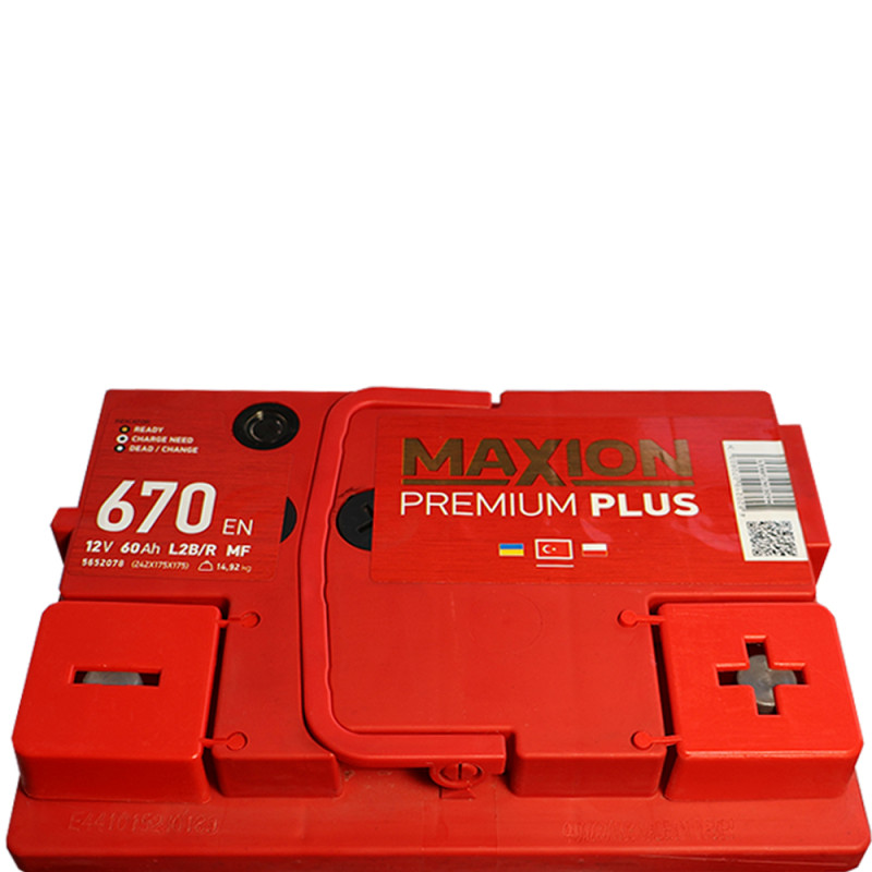 Автомобільний акумулятор MAXION Premium Plus TR 60Аh 670A R+ (L2B)