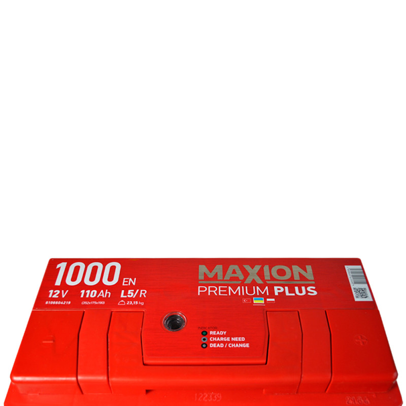 Автомобільний акумулятор MAXION Premium Plus 110Аh 1000A R+ (L5)