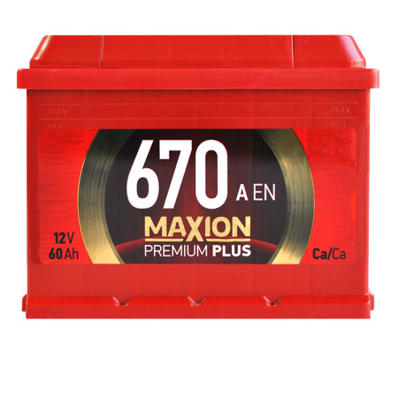 Автомобільний акумулятор MAXION Premium Plus  60Аh 670A L+ (L2)