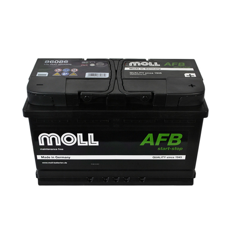 Автомобільний акумулятор MOLL AFB start/stop 86Ah 820A R+ (L4)