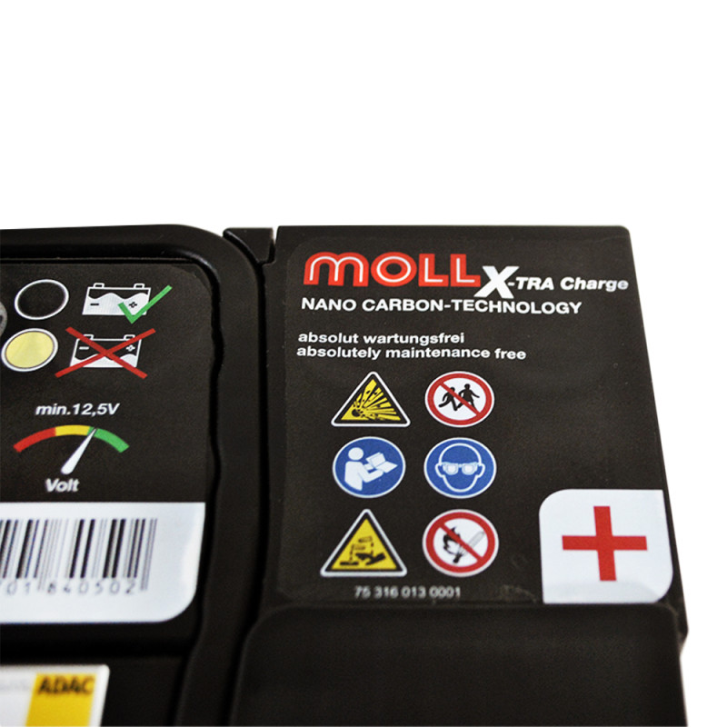 Автомобільний акумулятор MOLL X-Tra Charge  50Ah 450A R+ (LB1)