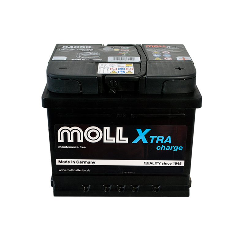 Автомобільний акумулятор MOLL X-Tra Charge  50Ah 450A R+ (LB1)