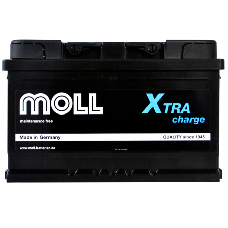 Автомобільний акумулятор MOLL X-Tra Charge 74Ah 700A R+ (LB3)