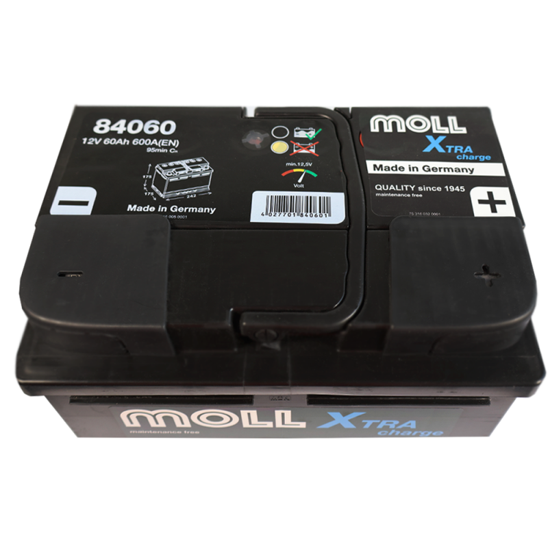 Автомобільний акумулятор MOLL X-Tra Charge 60Ah 600A R+ (LB2)