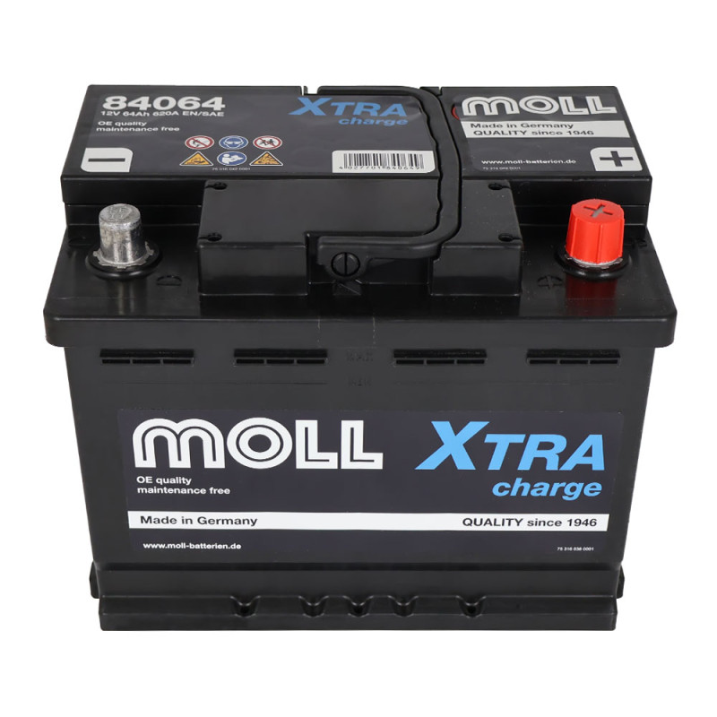 Автомобільний акумулятор MOLL X-Tra Charge 64Ah 620A R+ (L2)