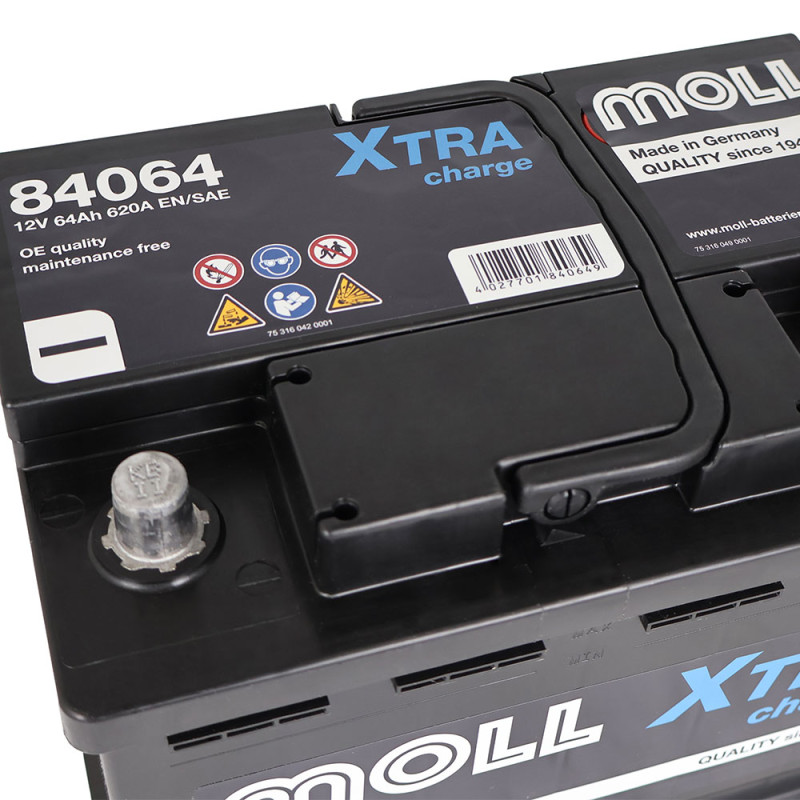 Автомобільний акумулятор MOLL X-Tra Charge 64Ah 620A R+ (L2)
