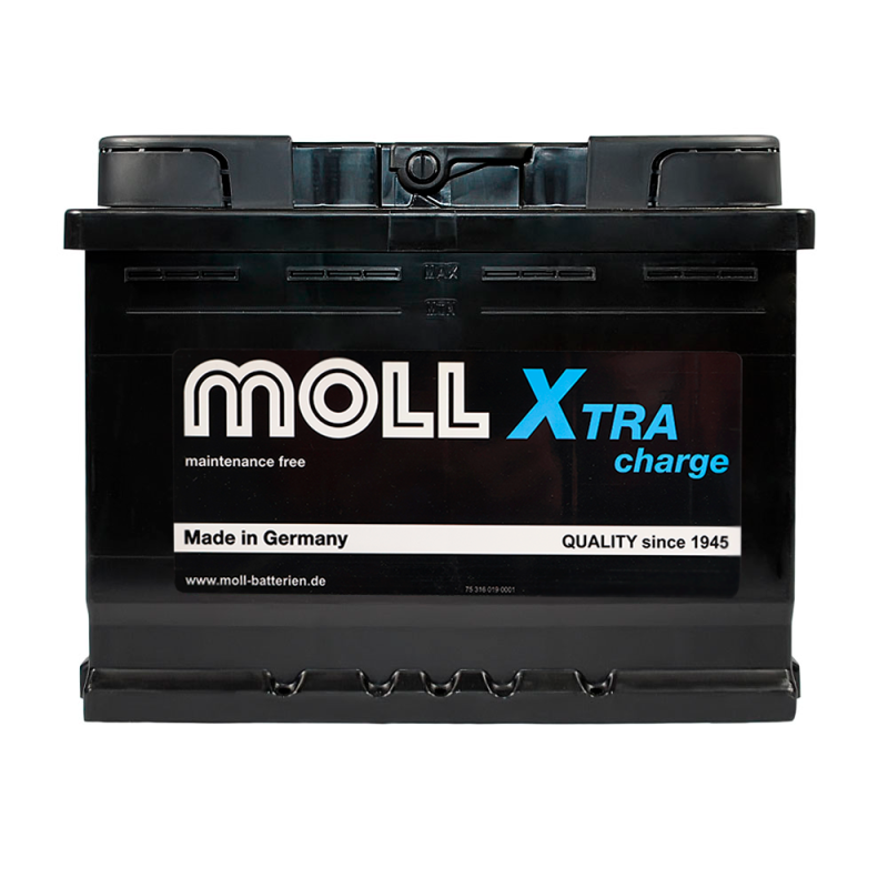 Автомобільний акумулятор MOLL X-Tra Charge 62Ah 600A R+ (L2)
