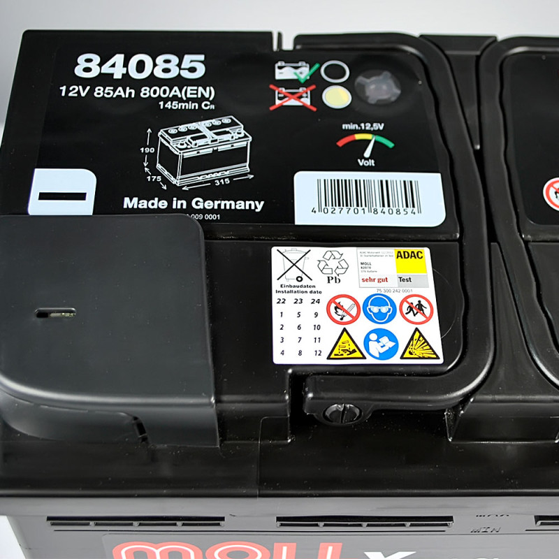 Автомобільний акумулятор MOLL X-Tra Charge 85Ah 800A R+ (L4)