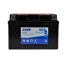Мото акумулятор AGM ET 12A-BS EXIDE(12V, 9.5A)