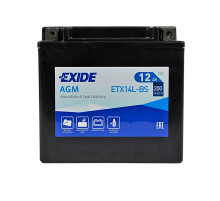 Мото акумулятор AGM ETX 14L-BS EXIDE (12V, 12A)