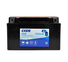 Мото акумулятор AGM ETX 7A-BS EXIDE (12V, 6A)