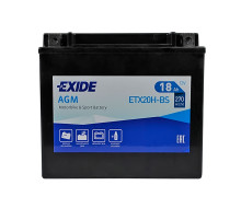 Мото акумулятор AGM ETX 20H-BS EXIDE (12V, 18A)
