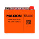 Мото акумулятор MAXION 24MXBM-YB16L-BS GEL (12V, 19Ah, 240A, -/+)