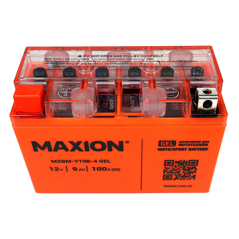 Мото акумулятор MAXION 24MXBM-YT9B-4 GEL (12V, 9Ah, 100A, +/-)