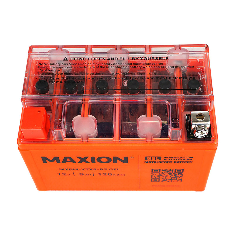 Мото акумулятор MAXION 24MXBM-YTX9-BS GEL (12V, 9Ah, 120A, +/-)