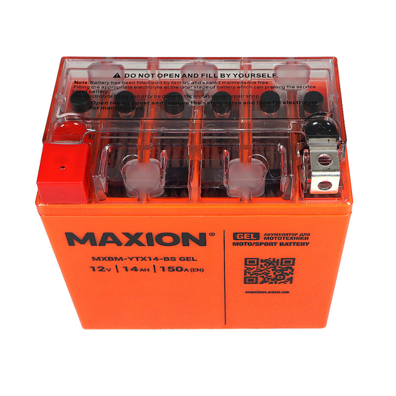 Мото акумулятор MAXION 24MXBM-YTX14-BS GEL (12V, 14Ah, 150A, +/-)