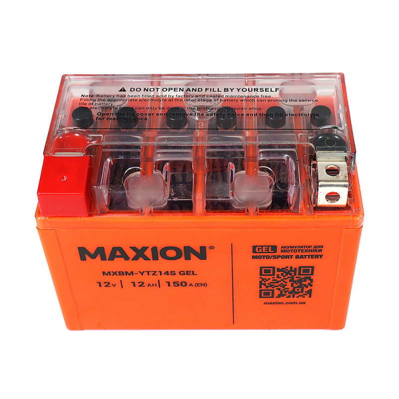 Мото акумулятор MAXION 24MXBM-YTZ14S GEL (12V, 12Ah, 150A, +/-)